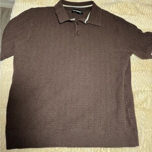 Classic Brown Polo Shirt by Threadbare Very nice textured.